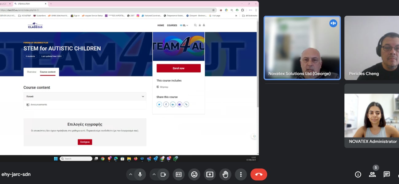 Steam4Aut- Training session meeting